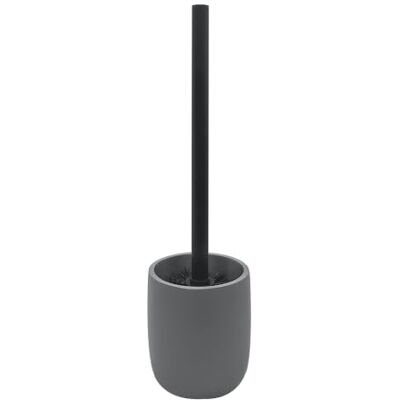 Spirella Escobilla WC Cerámica con Soporte, Modelo Zac, Antracita Escobilla de váter con soporte para apoyar, limpieza bajo el borde, 9,7 x 9,7 x 37,4 cm, gama Zac Spirella Escobilla WC Cerámica con Soporte, Modelo Zac, Antracita Escobilla de váter con soporte para apoyar, limpieza bajo el borde, 9,7 x 9,7 x 37,4 cm, gama Zac
