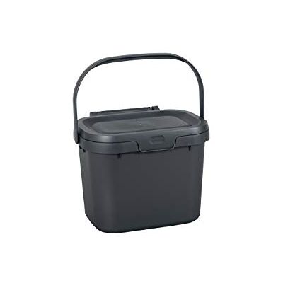 Addis Cubo de Basura para residuos de Alimentos en la Cocina, para compostar, Uso Cotidiano, 4,5 litros, Color Plata Metalizado y Plata, Modelo Addis Cubo de Basura para residuos de Alimentos en la Cocina, para compostar, Uso Cotidiano, 4,5 litros, Color Plata Metalizado y Plata, Modelo