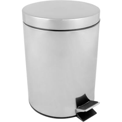 Garcia de Pou García de Pou 162.29 Cubo Pedal Con Receptáculo en El Interior, 5 Litros, Inox, 20.3 x 28.4 cm, 1 unidades, Plateado Garcia de Pou García de Pou 162.29 Cubo Pedal Con Receptáculo en El Interior, 5 Litros, Inox, 20.3 x 28.4 cm, 1 unidades, Plateado