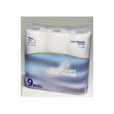 Carehabi Papel higiénico de 3 capas, 9 rollos, 290 hojas por rollo, certificado FSC Carehabi Papel higiénico de 3 capas, 9 rollos, 290 hojas por rollo, certificado FSC