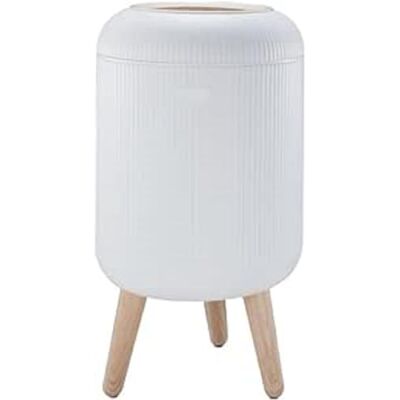 KITCHEN MOVE Cubo de basura con pie táctil LIMO para baño, de 9 L, en color madera KITCHEN MOVE Cubo de basura con pie táctil LIMO para baño, de 9 L, en color madera