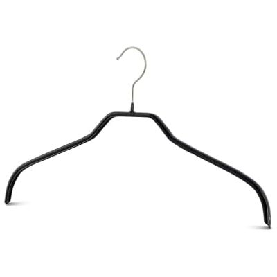 MAWA Perchas, 12 Unidades, Perchas ahorraespacio y Antideslizantes para Camisas y Blusas, giratorias 360°, Revestimiento Antideslizante, 41 cm, Negro MAWA Perchas, 12 Unidades, Perchas ahorraespacio y Antideslizantes para Camisas y Blusas, giratorias 360°, Revestimiento Antideslizante, 41 cm, Negro