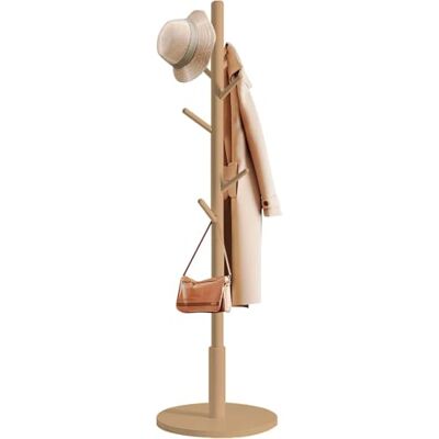 edihome , Perchero de Pie, de Madera, Ajustable, con 8 Ganchos, 172 x 38 x 38 cm, Colgador Ropa, para Entrada, Pasillo, Dormitorio o Recibidor (Madera) edihome , Perchero de Pie, de Madera, Ajustable, con 8 Ganchos, 172 x 38 x 38 cm, Colgador Ropa, para Entrada, Pasillo, Dormitorio o Recibidor (Madera)