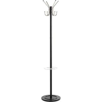 HAKU Perchero de pie acero inoxidable, negro, Acero inoxidable, Metal Perchero para chaquetas Medidas: Al 182 cm x Ø 36 cm, Estilo: Moderno HAKU Perchero de pie acero inoxidable, negro, Acero inoxidable, Metal Perchero para chaquetas Medidas: Al 182 cm x Ø 36 cm, Estilo: Moderno