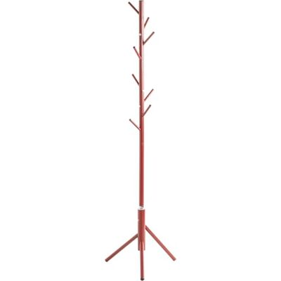 HAKU Perchero de pie rojo, Metal Perchero de pie Medidas: Al 173 cm x Ø 48 cm, Estilo: Clásico HAKU Perchero de pie rojo, Metal Perchero de pie Medidas: Al 173 cm x Ø 48 cm, Estilo: Clásico