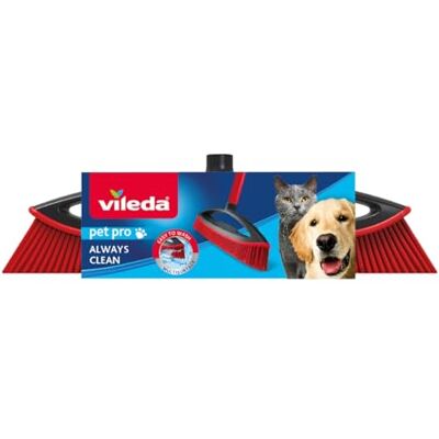 Vileda Escoba de Goma para Interior y Exterior, Resistente, Goma y Caucho, Apta para Pelo de Animal y Cabello, Rojo/Negro, 34 x 13,5 x 4 cm Vileda Escoba de Goma para Interior y Exterior, Resistente, Goma y Caucho, Apta para Pelo de Animal y Cabello, Rojo/Negro, 34 x 13,5 x 4 cm