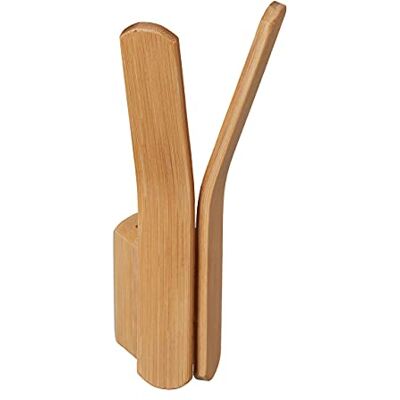 Relaxdays Perchas de Pared Bambú, para Atornillar, 2 Ganchos Resistentes, Armario o Pasillo, 15 x 6,5 x 6 cm, Natural, 15 x 2,5 x 5 cm Relaxdays Perchas de Pared Bambú, para Atornillar, 2 Ganchos Resistentes, Armario o Pasillo, 15 x 6,5 x 6 cm, Natural, 15 x 2,5 x 5 cm