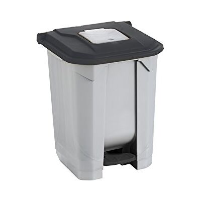 Maya Professional Tools Papelera con Pedal, Cubo Interior y Ruedas, 50 L, Negro Maya Professional Tools Papelera con Pedal, Cubo Interior y Ruedas, 50 L, Negro