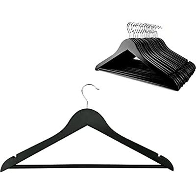 D.RECT Perchas de Madera, Color Negro, tamaño Correcto D.RECT Perchas de Madera, Color Negro, tamaño Correcto