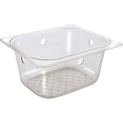 Krowne 6" Deep Universal Perforated Basket for Dump Kitchen Bar Sink Commercial Bowl Drain Strainer for Restaurant Buffet Cafeteria Catering Service 17"L x 14"W x 8"H, Clear, Plastic, NSF Krowne 6" Deep Universal Perforated Basket for Dump Kitchen Bar Sink Commercial Bowl Drain Strainer for Restaurant Buffet Cafeteria Catering Service 17"L x 14"W x 8"H, Clear, Plastic, NSF