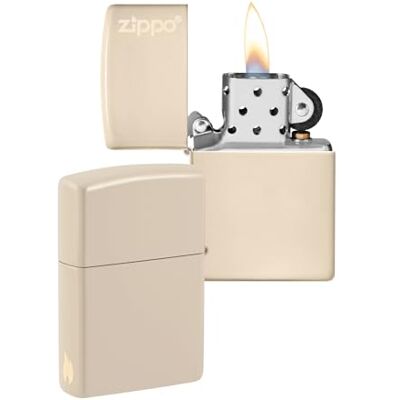 Zippo Encendedor a Prueba de Viento Diseño de Logo y Llama Arena Mate Recargable Reutilizable Diseño a Prueba de Viento Caja de Regalo Hecho en EEUU Exclusivo en Amazon Zippo Encendedor a Prueba de Viento Diseño de Logo y Llama Arena Mate Recargable Reutilizable Diseño a Prueba de Viento Caja de Regalo Hecho en EEUU Exclusivo en Amazon