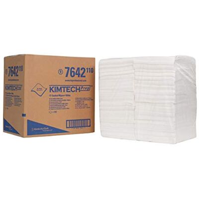 KIMTECH Paños limpiadores de sellante plegados en cuatro partes , 1 caja de cartón x 500 hojas blancas KIMTECH Paños limpiadores de sellante plegados en cuatro partes , 1 caja de cartón x 500 hojas blancas