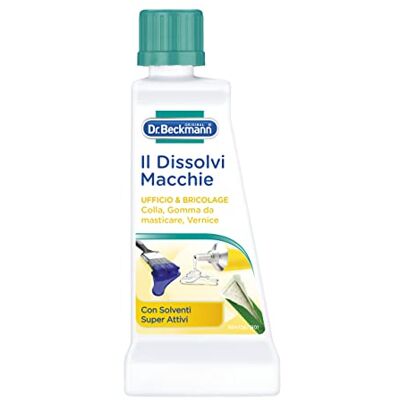 Dr. Beckmann Il Disolvi Macchie Ufficio & Bricolage El quitamanchas líquido, específico para Eliminar Manchas de Pegamento, Colores y Goma de mascar 50 ml Dr. Beckmann Il Disolvi Macchie Ufficio & Bricolage El quitamanchas líquido, específico para Eliminar Manchas de Pegamento, Colores y Goma de mascar 50 ml