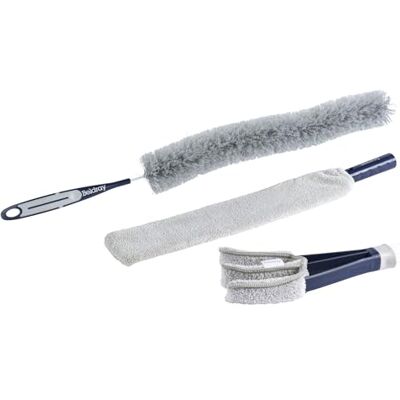 Beldray Juego de limpieza profunda de 3 piezas con cepillo para radiadores, limpiador de persianas, almohadilla de microfibra, cabezales lavables, para limpieza en seco y húmedo Beldray Juego de limpieza profunda de 3 piezas con cepillo para radiadores, limpiador de persianas, almohadilla de microfibra, cabezales lavables, para limpieza en seco y húmedo