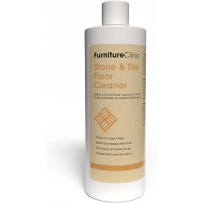 Furniture Clinic Stone & Tile Floor Cleaner 500ml – Diluye para hacer 5 litros – Super concentrado y secado rápido para toda piedra natural, porcelana y cerámica. Furniture Clinic Stone & Tile Floor Cleaner 500ml – Diluye para hacer 5 litros – Super concentrado y secado rápido para toda piedra natural, porcelana y cerámica.