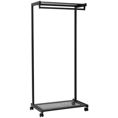 MAUL Perchero de fila bolero, Elegante y móvil para salas de eventos, ferias o para el hogar, Perchero de metal estable y compacto, Negro MAUL Perchero de fila bolero, Elegante y móvil para salas de eventos, ferias o para el hogar, Perchero de metal estable y compacto, Negro