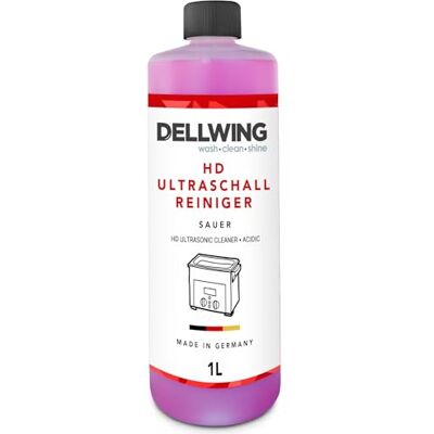DELLWING HD Limpiador ultrasónico 1 l, concentrado ácido para aluminio y metales no ferrosos, fabricado en Alemania DELLWING HD Limpiador ultrasónico 1 l, concentrado ácido para aluminio y metales no ferrosos, fabricado en Alemania