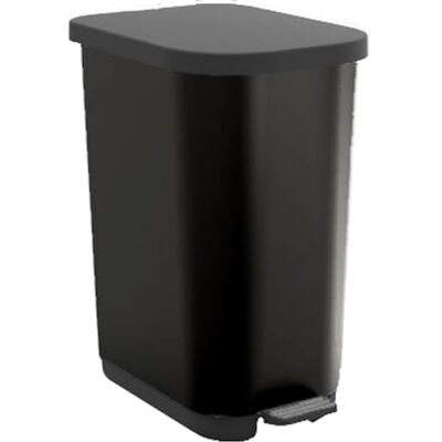 MSV Papelera Ovalada 35L Harper en Polipropileno 100% Reciclado, Diseño Elegante y Práctico para su Cocina o Baño, para Uso Diario, Negro MSV Papelera Ovalada 35L Harper en Polipropileno 100% Reciclado, Diseño Elegante y Práctico para su Cocina o Baño, para Uso Diario, Negro