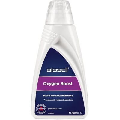 Bissell Oxygen Boost Solución de limpieza para manchas en sofás, alfombras e interiores de coche 1L Compatible con la gama SpotClean Original Bissell Oxygen Boost Solución de limpieza para manchas en sofás, alfombras e interiores de coche 1L Compatible con la gama SpotClean Original