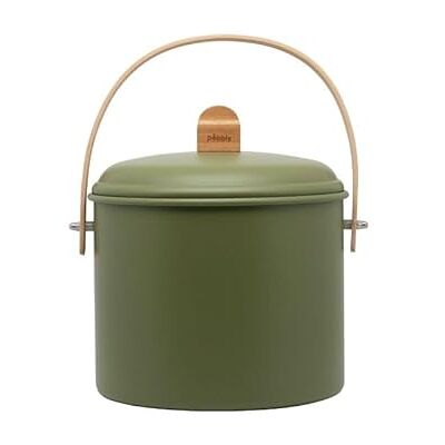 Contenedor de Compostaje de Acero Pebbly - 7L con Asa de Bambú - Verde, Rojo, Amarillo, Blanco, Azul - Residuo de Cocina Contenedor de Compostaje de Acero Pebbly - 7L con Asa de Bambú - Verde, Rojo, Amarillo, Blanco, Azul - Residuo de Cocina