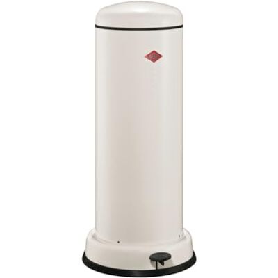 WESCO Big Baseboy Cubo de basura en color arena mate, chapa de acero pulverizada, 30 litros de volumen, amortiguador integrado, pie de metal con superficie de goma WESCO Big Baseboy Cubo de basura en color arena mate, chapa de acero pulverizada, 30 litros de volumen, amortiguador integrado, pie de metal con superficie de goma