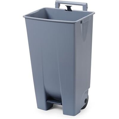 HENDI Contenedor de residuos con pedal, 120L, con ruedas y asa, 510x425x(H)875mm, polipropileno HENDI Contenedor de residuos con pedal, 120L, con ruedas y asa, 510x425x(H)875mm, polipropileno