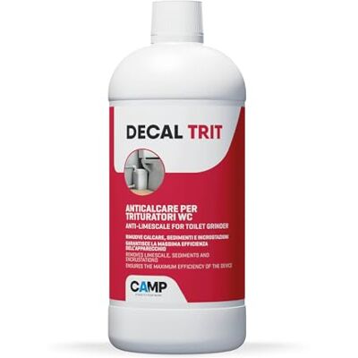 CAMP DECAL TRIT Descalcificador Antical Profesional específico para trituradores WC y desagües, 1 litro CAMP DECAL TRIT Descalcificador Antical Profesional específico para trituradores WC y desagües, 1 litro