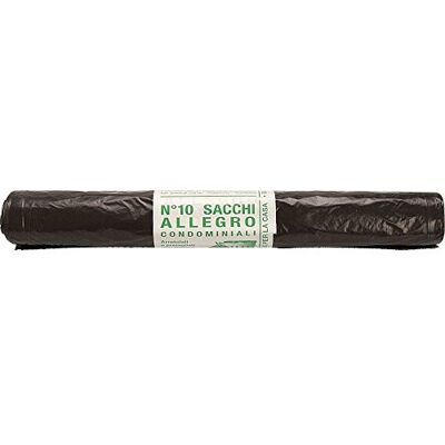 La Briantina Sacos de basura compartiales negros, formato grande 70 x 110 cm, capacidad 120 litros, 10 bolsas La Briantina Sacos de basura compartiales negros, formato grande 70 x 110 cm, capacidad 120 litros, 10 bolsas