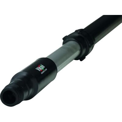 Vikan Mango de Aluminio Telescópico con Paso de Agua, Click, 1060 1600 mm, 32 mm Diámetro, Negro, Caja de 5 Vikan Mango de Aluminio Telescópico con Paso de Agua, Click, 1060 1600 mm, 32 mm Diámetro, Negro, Caja de 5