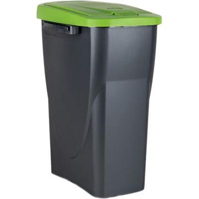 Cofan Cubo de basura verde para reciclar materiales de vidrio Capacidad de 15, 25 o 45 litros Tres Medidas (15 L) Cofan Cubo de basura verde para reciclar materiales de vidrio Capacidad de 15, 25 o 45 litros Tres Medidas (15 L)