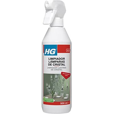 HG Limpiador Lámparas de Cristal, Producto de Limpieza para Accesorios de Iluminación de Cristal y Vidrio, No Daña las Superficies y Disuelve La Suciedad, Producto de Limpieza 500 ml HG Limpiador Lámparas de Cristal, Producto de Limpieza para Accesorios de Iluminación de Cristal y Vidrio, No Daña las Superficies y Disuelve La Suciedad, Producto de Limpieza 500 ml