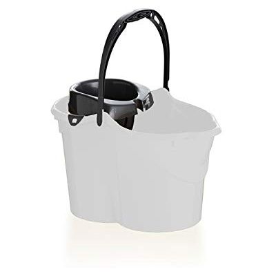 Maya 09050 Cubo con Escurridor Ovalado, 15 L, Blanco Maya 09050 Cubo con Escurridor Ovalado, 15 L, Blanco