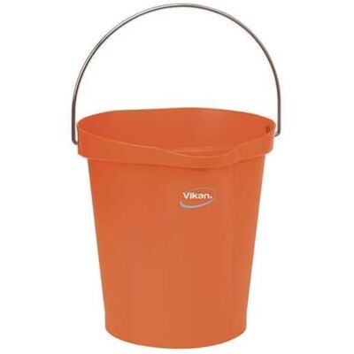 Vikan Cubo de higiene Con pico vertedor Escala de medición Naranja 12L Vikan Cubo de higiene Con pico vertedor Escala de medición Naranja 12L
