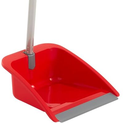 Maya Recogedor Plegable de Basura Flex con Labio de Goma y Palo para Limpieza del Hogar 26x25x86 cm Diseño para Ahorro de Espacio y Sistema de Cierre Reforzado (Rojo) Maya Recogedor Plegable de Basura Flex con Labio de Goma y Palo para Limpieza del Hogar 26x25x86 cm Diseño para Ahorro de Espacio y Sistema de Cierre Reforzado (Rojo)
