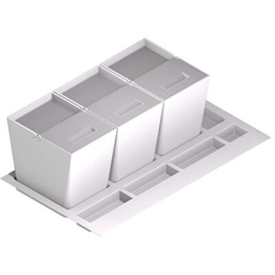 MENAGE CONFORT - Cubo de basura para cajón de cocina - Blanco - 13 L - Drawer trash bin MENAGE CONFORT - Cubo de basura para cajón de cocina - Blanco - 13 L - Drawer trash bin