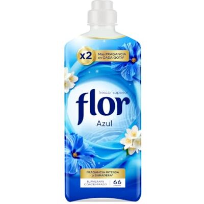 Flor Suavizante para la ropa concentrado, Fragancia Azul, frescor superior Pack de 10, 660 dosis Flor Suavizante para la ropa concentrado, Fragancia Azul, frescor superior Pack de 10, 660 dosis