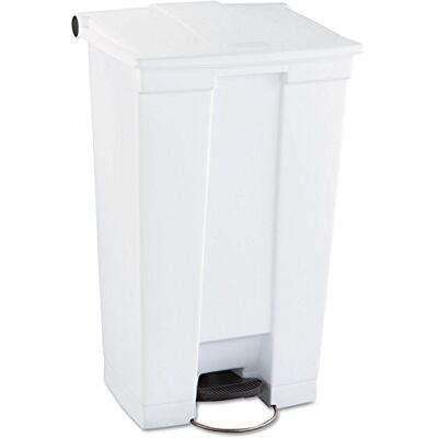 Rubbermaid Commercial Products FG614600 WHT Cubo de Basura Rectangular, Plástico, Capacidad de 87 L, Blanco Rubbermaid Commercial Products FG614600 WHT Cubo de Basura Rectangular, Plástico, Capacidad de 87 L, Blanco