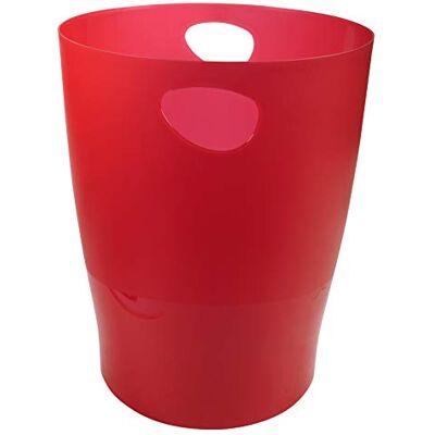 Exacompta Pack de 8 Papeleras ECOBIN Translúcido Rojo Carmín Exacompta Pack de 8 Papeleras ECOBIN Translúcido Rojo Carmín