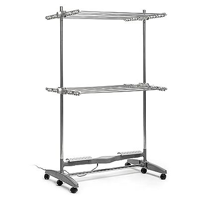 InnovaGoods ® Tendedero Eléctrico Plegable con Flujo de Aire Natural, 24 W, Tendedero de Ropa con Ventilador Integrado, Barras de Tendido, Ruedas, Uso Interior, No Usa Aire Caliente InnovaGoods ® Tendedero Eléctrico Plegable con Flujo de Aire Natural, 24 W, Tendedero de Ropa con Ventilador Integrado, Barras de Tendido, Ruedas, Uso Interior, No Usa Aire Caliente