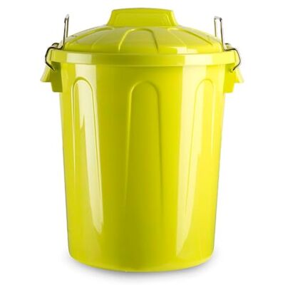 AC Cubo de Basura con asa metálica 7 L Cubo basura para exterior e interior Cubo de almenaje Fabricado en plástico Ideal para el hogar, trabajo, hostelería, etc Color Amarillo AC Cubo de Basura con asa metálica 7 L Cubo basura para exterior e interior Cubo de almenaje Fabricado en plástico Ideal para el hogar, trabajo, hostelería, etc Color Amarillo