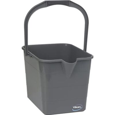 Vikan Cubeta Tradicional para Mop, 15L, Gris Vikan Cubeta Tradicional para Mop, 15L, Gris