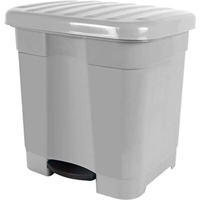 AC Cubo de Basura Ecológico 46L Cubo con 2 divisiones Interiores Cubo Reciclar Fabricado en plástico Resistente. Ideal para el hogar, Trabajo, hostelería, etc. Color Plata AC Cubo de Basura Ecológico 46L Cubo con 2 divisiones Interiores Cubo Reciclar Fabricado en plástico Resistente. Ideal para el hogar, Trabajo, hostelería, etc. Color Plata