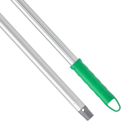 Maya Palo de Escoba y Fregona de 140 cm en Aluminio Anodizado Estriado, Mango Antideslizante con Anclaje para Mopa, Rosca Doble Universal y Maneta para Colgar (Verde) Maya Palo de Escoba y Fregona de 140 cm en Aluminio Anodizado Estriado, Mango Antideslizante con Anclaje para Mopa, Rosca Doble Universal y Maneta para Colgar (Verde)