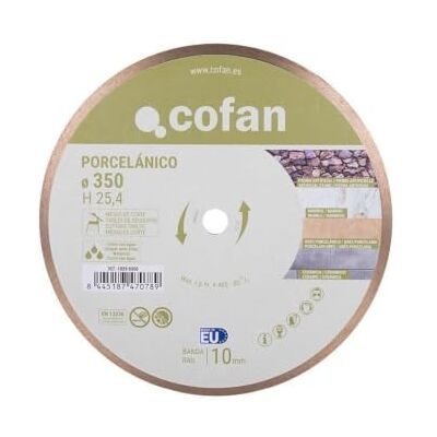 Cofan Producto Disco Porcelánico Maquinas de Mesa 350 mm H25,4 con calidad práctica para uso diario Cofan Producto Disco Porcelánico Maquinas de Mesa 350 mm H25,4 con calidad práctica para uso diario