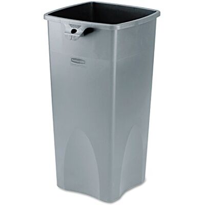 Rubbermaid Commercial Products Untouchable FG356988 Contenedor cuadrado, capacidad de 87 l, gris Rubbermaid Commercial Products Untouchable FG356988 Contenedor cuadrado, capacidad de 87 l, gris