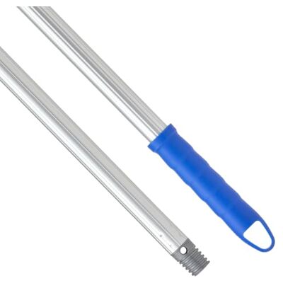 Maya Palo de Escoba y Fregona de 140 cm en Aluminio Anodizado Estriado, Mango Antideslizante con Anclaje para Mopa, Rosca Doble Universal y Maneta para Colgar (Azul) Maya Palo de Escoba y Fregona de 140 cm en Aluminio Anodizado Estriado, Mango Antideslizante con Anclaje para Mopa, Rosca Doble Universal y Maneta para Colgar (Azul)
