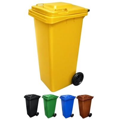 Jardin202 - Jardin202 - 240 l - Amarillo - Waste Bin Jardin202 - Jardin202 - 240 l - Amarillo - Waste Bin