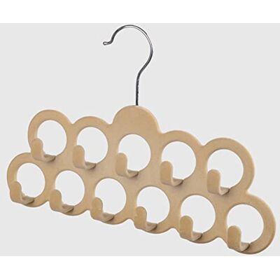 La Briantina Perchero para Accesorios de Terciopelo de 11 plazas, Multicolor La Briantina Perchero para Accesorios de Terciopelo de 11 plazas, Multicolor