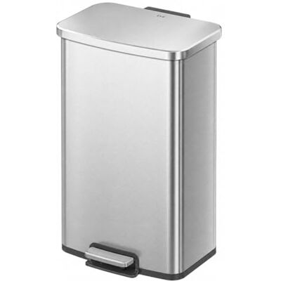 EKO Titus Cubo de Basura Cocina 50L con Pedal y Tapa de Cierre Suave Acero Inoxidable Antihuella Papelera Moderna y Robusta Gran Capacidad para Reciclaje EKO Titus Cubo de Basura Cocina 50L con Pedal y Tapa de Cierre Suave Acero Inoxidable Antihuella Papelera Moderna y Robusta Gran Capacidad para Reciclaje