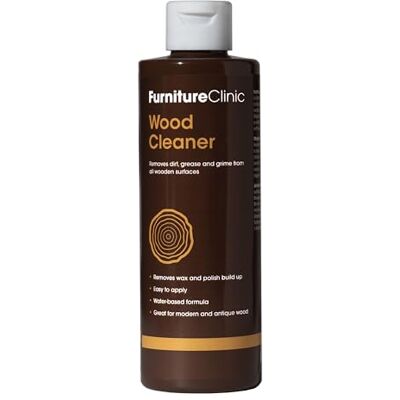 Furniture Clinic Limpiador Madera , Restaura, Limpia Superficies de Madera, Suelos, Puertas, Muebles, Terrazas. Para Interiores, Exteriores. Elimina la Cera Polvo Acumulado la Grasa Suciedad 500ml Furniture Clinic Limpiador Madera , Restaura, Limpia Superficies de Madera, Suelos, Puertas, Muebles, Terrazas. Para Interiores, Exteriores. Elimina la Cera Polvo Acumulado la Grasa Suciedad 500ml